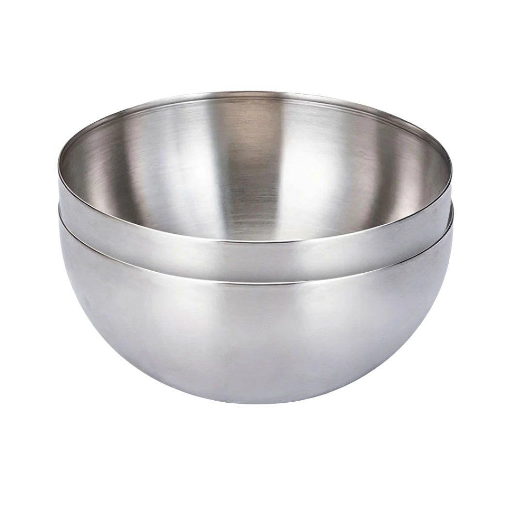 SOGA 20cm Elegant Silver Salad Bowl with Model 201 A Versatile Kitchen Essential