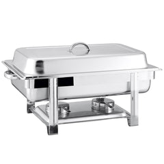 SOGA Stainless Steel Chafing Single Tray Catering Dish Food Warmer