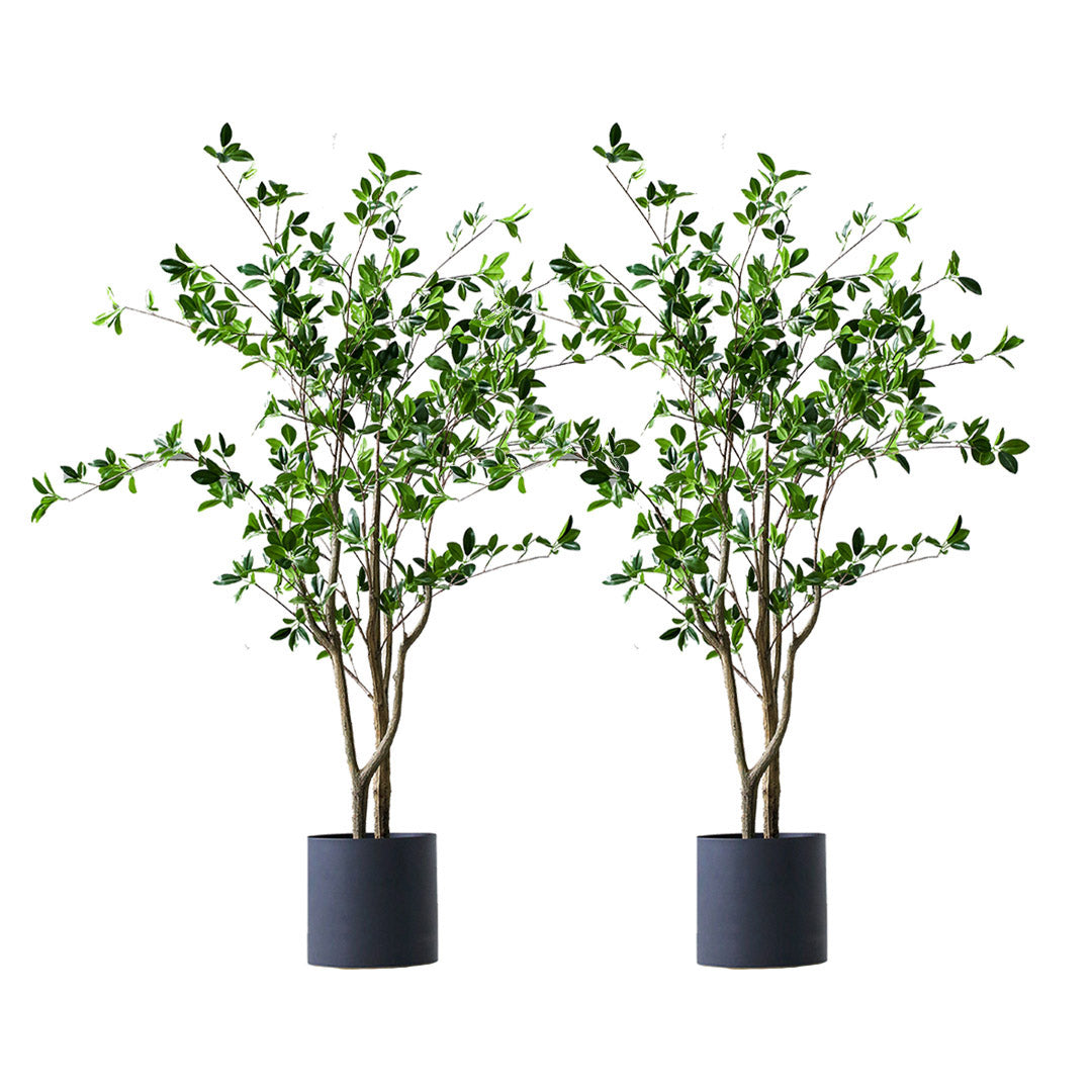 SOGA 2X 120cm Green Artificial Indoor Watercress Tree Fake Plant Simulation Decorative