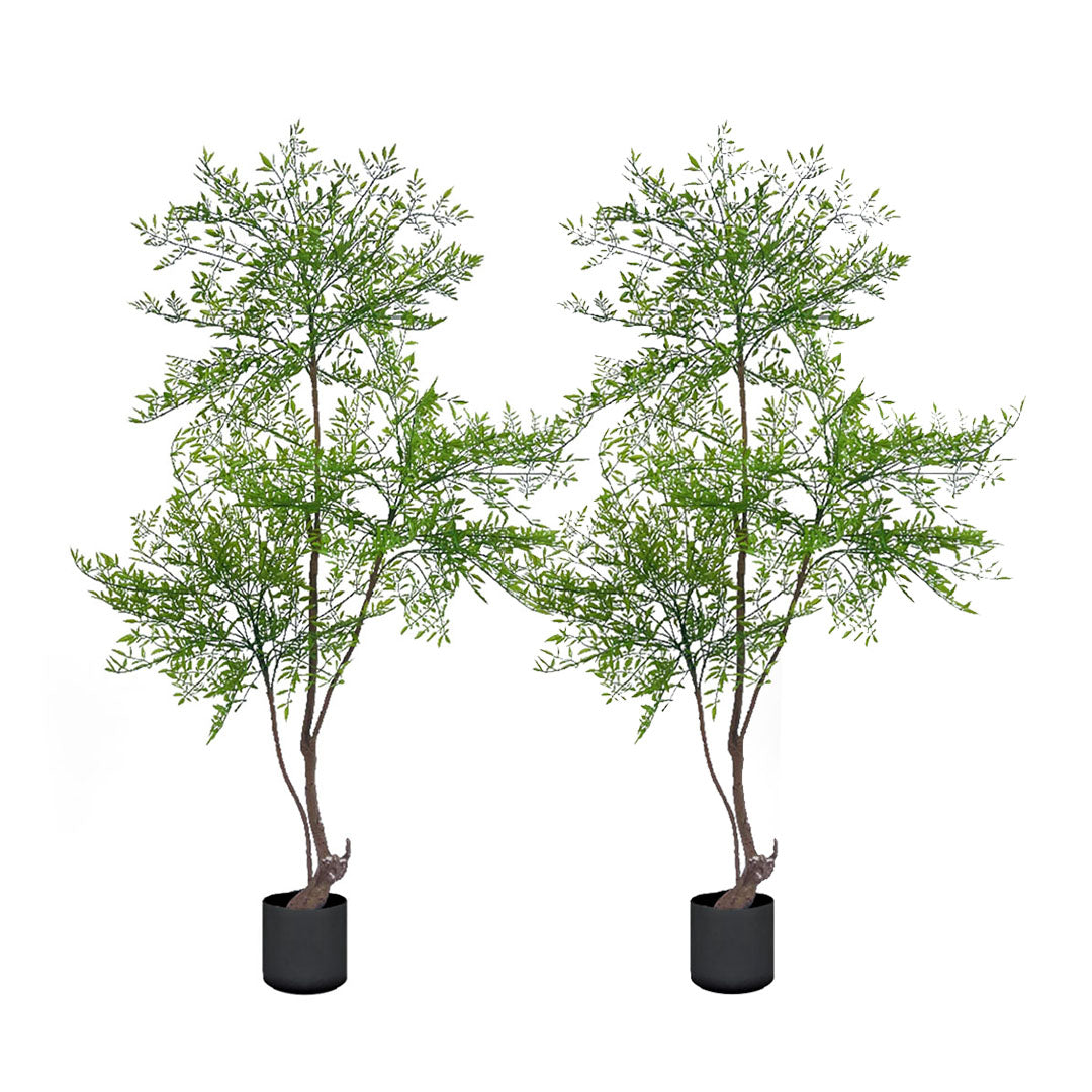 SOGA 2X 150cm Nandina Heavenly Bamboo Tree Artificial Plant Home Accent Decor