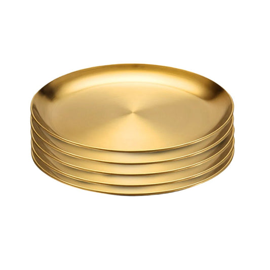 SOGA 30cm Premium Gold Grilling Plate Durable Heat Resistant Perfect for BBQs and Outdoor Cooking Kitchen Essential