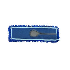 SOGA 100x22 Blue Microfiber Flat Mop Floor Cleaning Pads Rotating Dust Remover