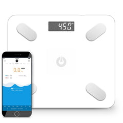 SOGA Wireless Bluetooth Digital Body Fat Scale Bathroom Weighing Scales Health Analyzer Weight White