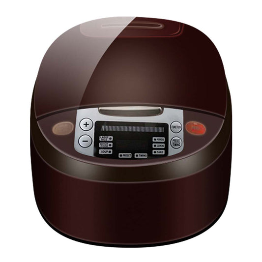 8 in 1 Electric Rice Cooker & Multicooker 5L Non-Stick 900W Chocolate