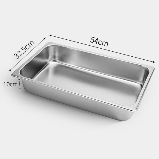 SOGA 6X Gastronorm GN Pan Full Size 1/1 GN Pan 10cm Deep Stainless Steel Tray