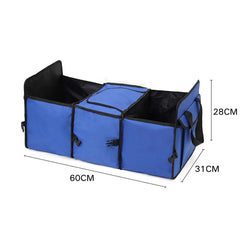 SOGA Portable Travel Camping Car Set Inflatable Air Bed Mattress Storage Organiser Handheld Vacuum Cleaner Blue