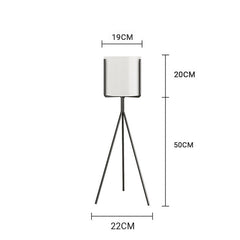 SOGA 2X 70cm Tripod Flower Pot Plant Stand with White Flowerpot Holder Rack Indoor Display