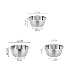 SOGA 2X Stainless Steel Nesting Basin Colander Perforated Kitchen Sink Strainer Set of 3