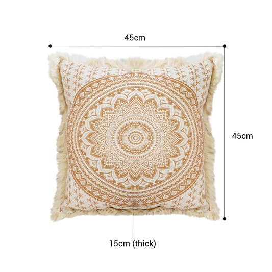 SOGA 45cm Pillow Cover Moon Decor Cotton Decorative Throw Pillow