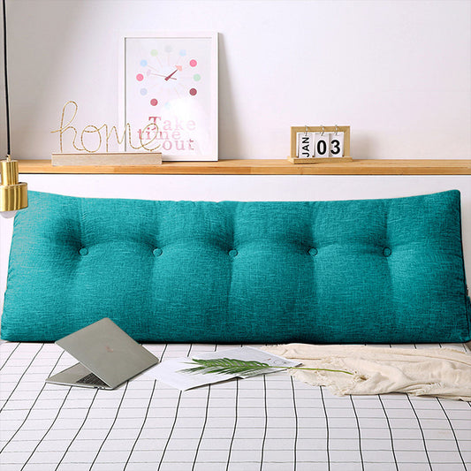 SOGA 180cm Blue Green Triangular Wedge Bed Pillow Headboard Backrest Bedside Tatami Cushion Home Decor