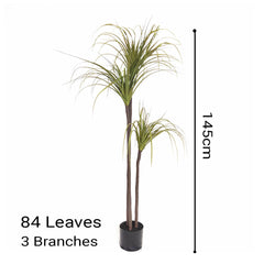 SOGA 2X 150cm Artificial Dracaena Plant Fake Potted, Simulation Tree Fake Plant Home Decor