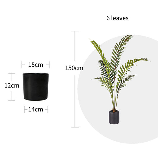 SOGA 2X 150cm Artificial Green Rogue Hares Foot Fern Tree Fake Tropical Indoor Plant Home Office Decor