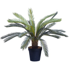 SOGA 4X 125cm Artificial Indoor Cycas Revoluta Cycad Sago Palm Fake Decoration Tree Pot Plant