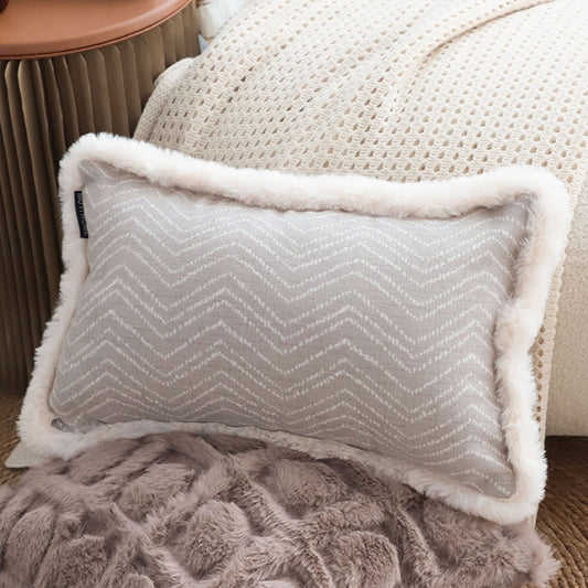 SOGA 2X 30cm  Wabi-sabi Cushion Herringbone Lumbar Throw  Pillow