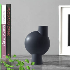 SOGA 2X 17.8x26.7cm Small Ornament a Modern Abstract Vase Decorative Object Unique Shape with Narrow Neck for Home Decor