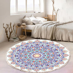 SOGA 2X 120cm Mandala Area Rug for Living Room Lounge Bedroom Anti-slip Doormat Home Decor