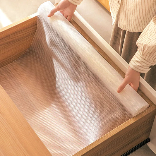 SOGA 2X 30x300cm Transparent Kitchen Drawer Cabinet Multi Use Liner Non Slip Mat