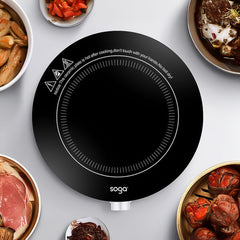 SOGA 26cm Smart Electric Induction Cooktop Portable Kitchen Cooker for Cookware