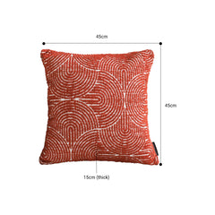 SOGA 2X 45Cm Orange Oversized Pillow Perfect Cinnabar Outdoor/Indoor Lumbar Throw Pillow