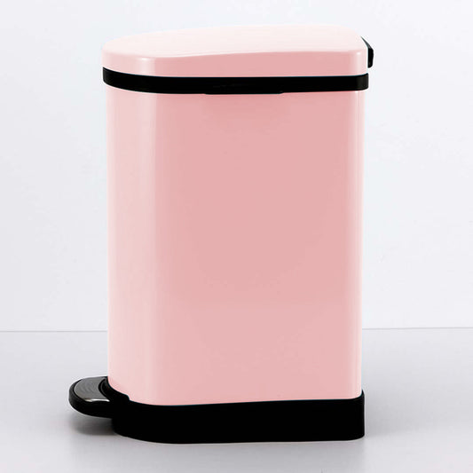 SOGA Foot Pedal Stainless Steel Rubbish Recycling Garbage Waste Trash Bin 10L U Pink