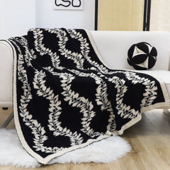 SOGA 2X 130x170cm Throw Blanket Retro Vine Pattern Casual Stylish Cozy