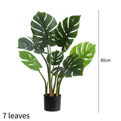 SOGA 80cm Artificial Indoor Potted Turtle Back Fake Decoration Tree Flower Pot Plant