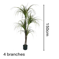 SOGA 150cm Artificial Dracaena Plant Fake Potted, Simulation Tree Fake Plant Home Decor