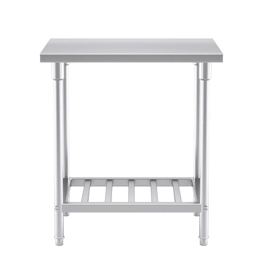 SOGA Commercial Catering Kitchen Stainless Steel Prep Work Bench Table 80*70*85cm