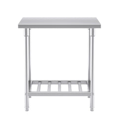 SOGA Commercial Catering Kitchen Stainless Steel Prep Work Bench Table 80*70*85cm