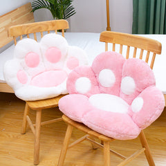 SOGA 2X 80cm Pink Paw Shape Cushion Warm Lazy Sofa Decorative Pillow Backseat Plush Mat Home Decor