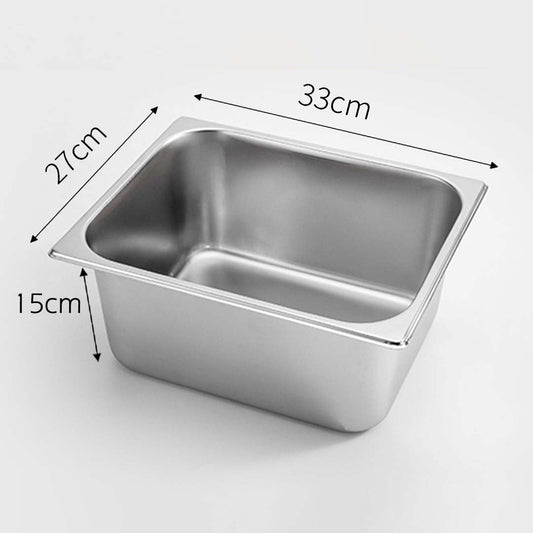 SOGA 6X Gastronorm GN Pan Full Size 1/2 GN Pan 15cm Deep Stainless Steel Tray