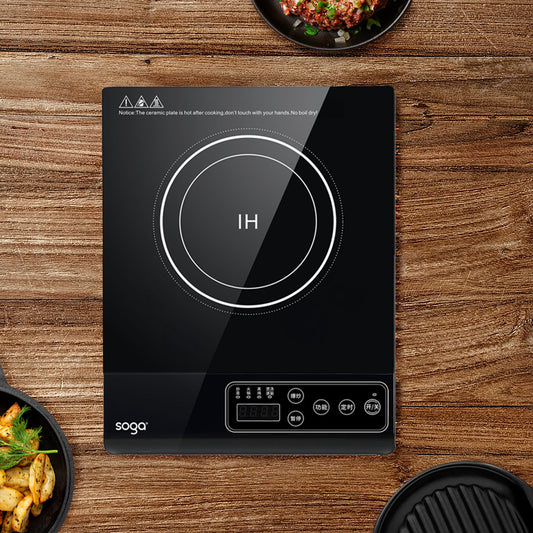 SOGA 2X 35.5cm Cooktop Electric Smart Induction Cook Top Portable Kitchen Cooker Cookware