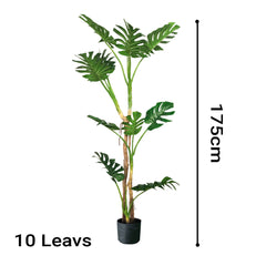 SOGA 4X 175cm Tropical Monstera Palm Artificial Plant Tree, Real Touch Technology, with UV Protection