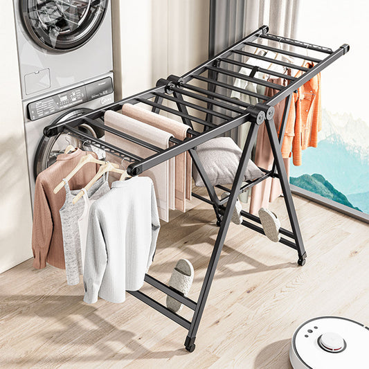 SOGA 1.4m Portable Wing Shape Clothes Drying Rack Foldable Space-Saving Laundry Holder