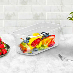 SOGA 100mm Clear Gastronorm GN Pan 1/3 Food Tray Storage