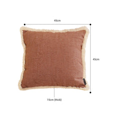 SOGA 45cm Square Vintage Decorative Cover with Beautiful Made Throw Pillow