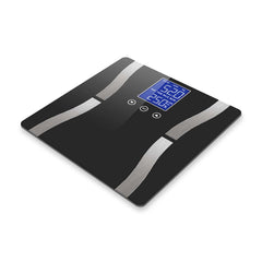 SOGA 2X Glass LCD Digital Body Fat Scale Bathroom Electronic Gym Water Weighing Scales Black/Purple