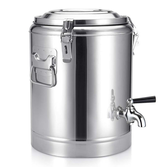 SOGA 35L Stainless Steel Insulated Stock Pot Dispenser Hot & Cold Beverage Container With Tap