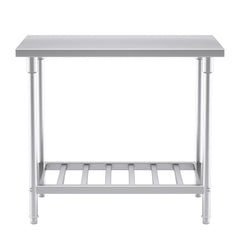 SOGA Commercial Catering Kitchen Stainless Steel Prep Work Bench Table 100*70*85cm