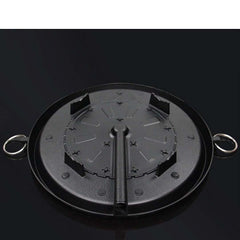 SOGA 2X Portable Korean BBQ Butane Gas Stove Stone Grill Plate Non Stick Coated Round