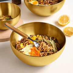 SOGA 15cm Gold Salad Bowl with Model 201 Elegant and Durable Kitchen Essential