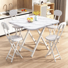 SOGA 2X White Portable Table Foldable Multifunctional Furniture Home Decor