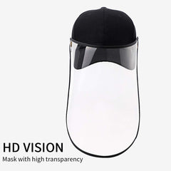 Outdoor Protection Hat Anti-Fog Pollution Dust Saliva Protective Cap Full Face HD Shield Cover Kids Black