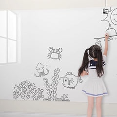 SOGA 60cmx500cm Clear Dry Erase Adhesive Whiteboard Wall Surface Peel Sticker Sheet