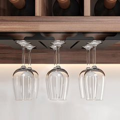 SOGA 34cm Wine Glass Holder Hanging Stemware Storage Organiser Kitchen Bar Restaurant Decoration