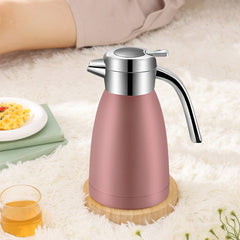 SOGA 2.2L Stainless Steel Water Bottle Insulated Vacuum Flask Coffee Jug Thermal Pink