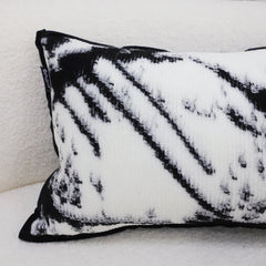 SOGA 35cm Throw Pillow  Black and White Leopard Thick Premium Polyester Fiber for Home Decor