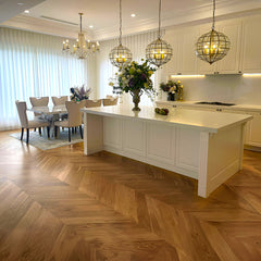 Timbo 50 sqm Solid Flank Premium Wood Oak Chevron and Herringbone Parquet Floorboard Flooring