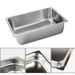 SOGA 6X Gastronorm GN Pan Full Size 1/1 GN Pan 6.5cm Deep Stainless Steel Tray