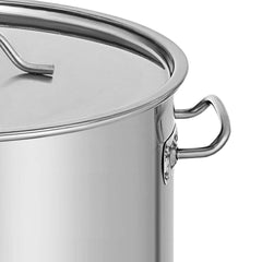 SOGA Stainless Steel Brewery Pot 50L With Beer Valve 40*40cm